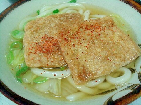 白菜たっぷり♥ヘルシーきつねうどん